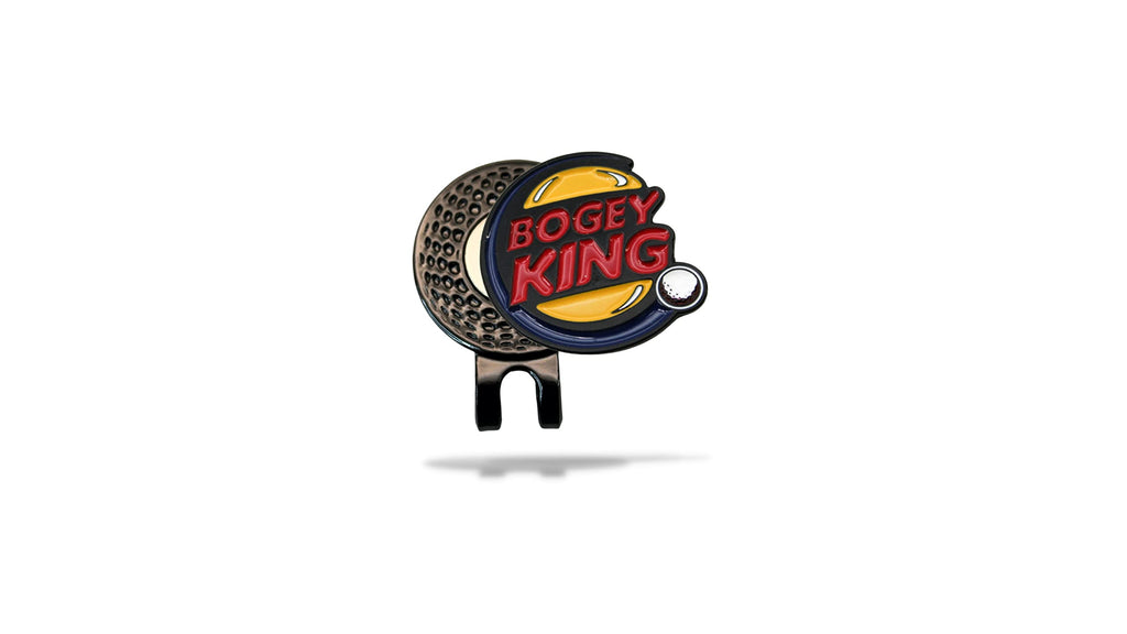 MULLIGAN HOOLIGAN Golf Ball Marker + Magnetic Hat Clip Funny and Unique Golf Gift Premium Quality The Perfect for Your Favorite Golfer Golf Accessories for Any Occasions (Bogey King)