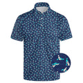 Lxopogk Mens Funny Polo Shirts Moisture Wicking Fun Golf Shirts for Men Short Sleeve Performance Quick Dry Mens Golf Polo